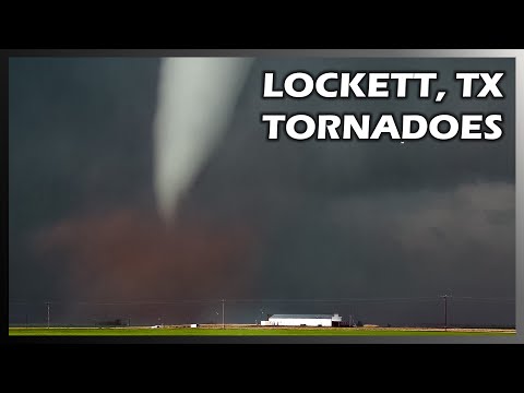 Texas Tornadoes & Rainbow! Lockett & Vernon April 23 2021. 4K 60fps HDR