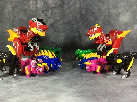 Dino Charge Zords vs Kyoryuger Zyudenryu