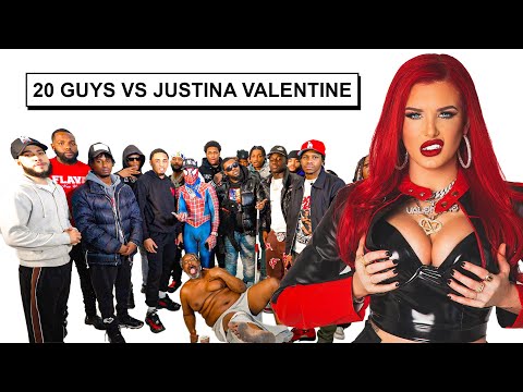 20 GUYS VS 1 RAPPER: JUSTINA VALENTINE