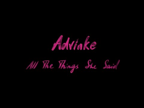 Advinke feat. motel Wish - All the things she said (сниппет кавера на t.A.T.u.)