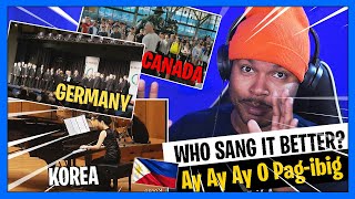 FILIPINO SONG:  Ay Ay Ay O Pag-ibig | Canada vs Korea vs Germany | WHO SANG IT BETTER?