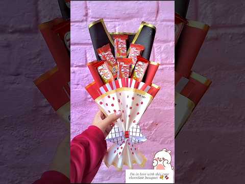 Kitkat bouquet 💐🍫😍#shorts#youtubeshorts #bouquet #kitkat #chocolate #viral#trending #tag #love #cute