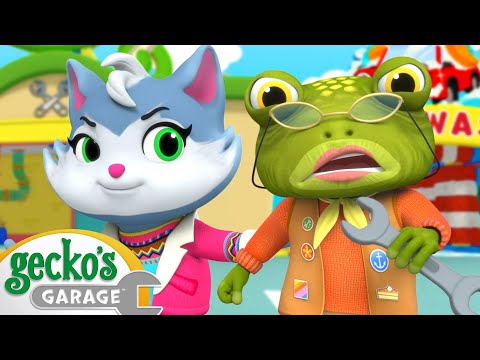 Kat and Grandma Save the Day | Gecko's Garage Brand New Episode | Truck Cartoons for Kids