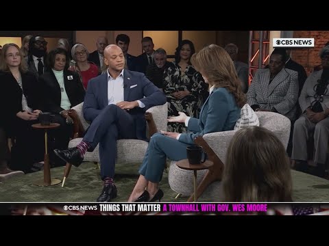 Maryland Governor Wes Moore joins Norah O'Donnell in CBS Town Hall meeting