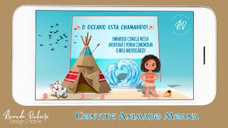 Vídeo de Convite Animado Moana