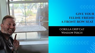 Our Cat’s New Favorite Spot! Honest GORILLA GRIP Window Perch Review