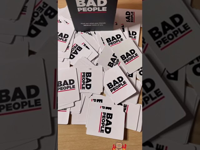 Vídeo relacionado con Dyce Games | Bad People Game | Averigua lo Que Tus Amigos Realmente piensan de ti | Juego de Cartas | Mayores de 17 años | 3-10 Jugadores | Inglés