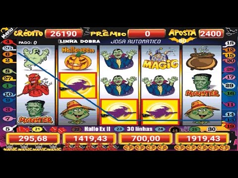 Muitos Prêmios na Halloween Slot 30 linhas jogo no Automático