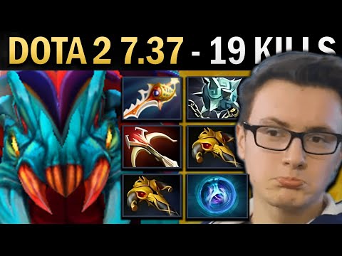 Weaver Dota 2 7.37 Miracle with 19 Kills and Rapier - TI14