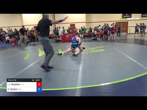 2018 Marine Corps US Open/UWW Junior Freestyle 92 Rnd Of 16 - Jakob Woodley (OKRTC) Vs. Connor Cor