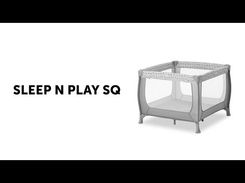 Nascita HAUCK lovelė - maniežas SLEEP N PLAY SQ, nordic pilkas