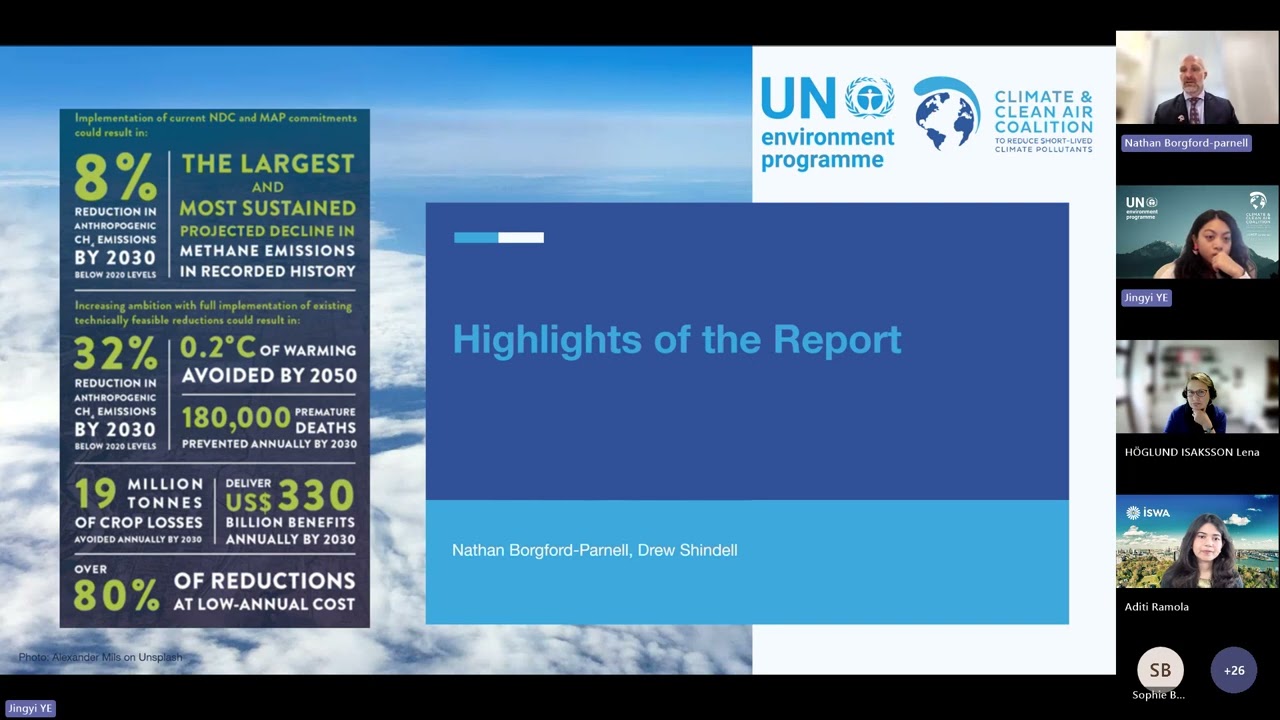Online Launch of the Global Methane Status Report