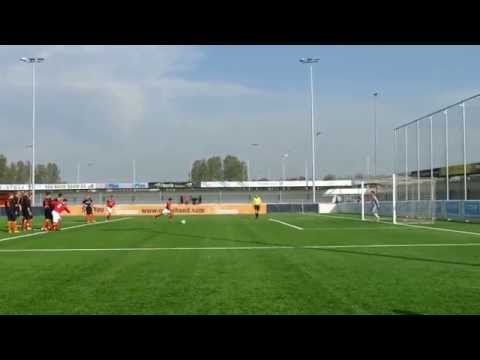 Katwijk A1 - GDA A1 penalty voor GDA (Ibrahim scoort 1-4)