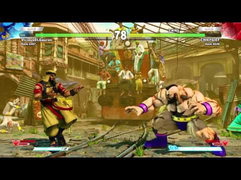 STREET FIGHTER V (BETA) Rashid (ViciousDLGauron) vs Zangief (CHIEFGIEF)