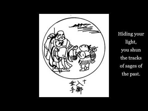 Ten Ox Herding Pictures (Picture Ten - Entering the Marketplace with Extended Hands) - Zen Buddhism