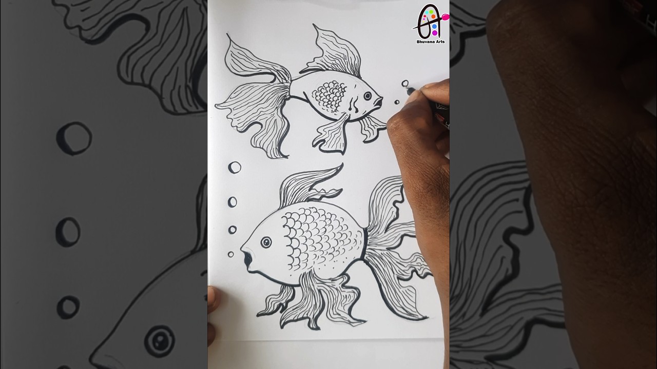 cute fish drawing ideas #fishdrawing #drawing #art #artviral #shortsfeed