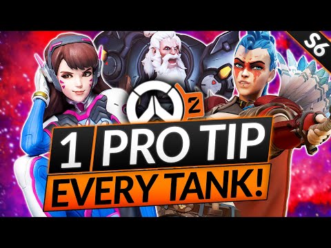 1 SECRET TIP Every Tank Hero (Top 500 TANKING TRICKS!) - Overwatch 2 Guide