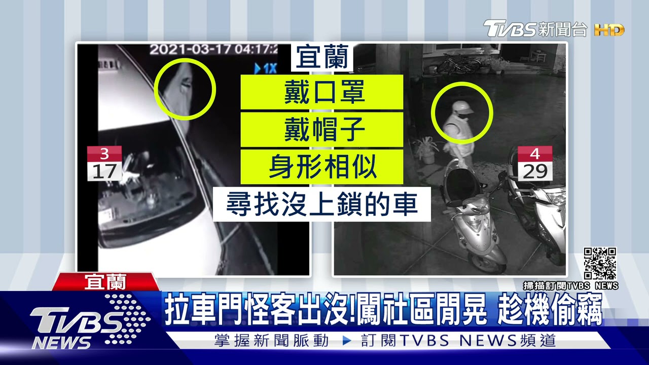 拉車門怪客出沒！闖社區閒晃　趁機偷竊