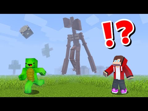 JJ and Mikey VS SIREN HEAD CHALLENGE in Minecraft / Maizen Minecraft