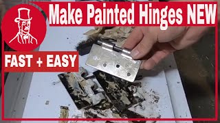 How to remove paint from old metal hinge