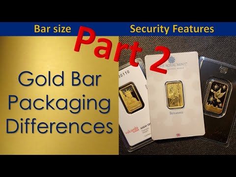 Stacking Gold Bullion Bars - New Bars! Security, Dimensions, and packaging differences