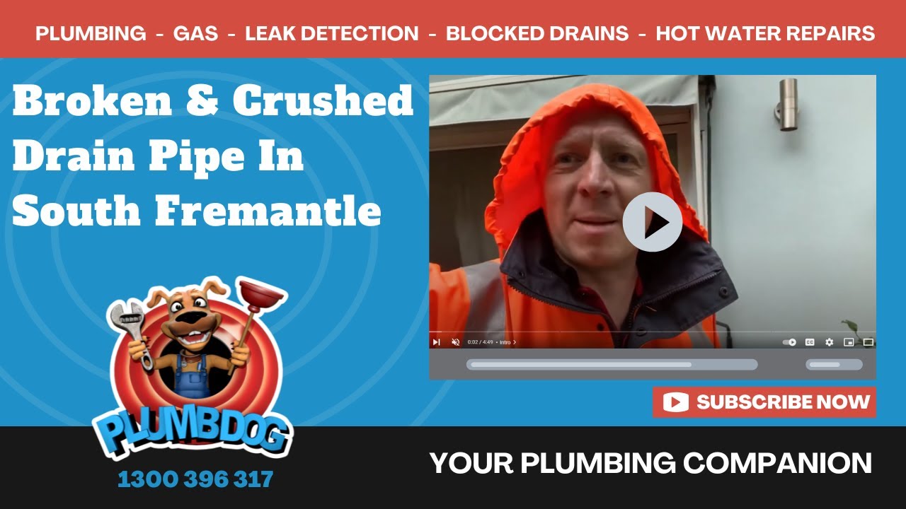 Fixing Broken And Crushed Drain Pipes Plumbdog Plumbing