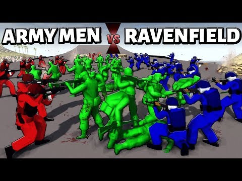 CLASH OF DIMENSIONS ! Army Men vs Ravenfield - Who will win? A.M.O.W