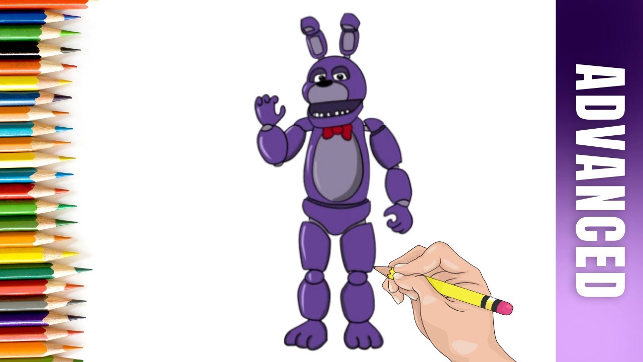 How to Draw Bonnie - Five Nights at Freddy's for Kids