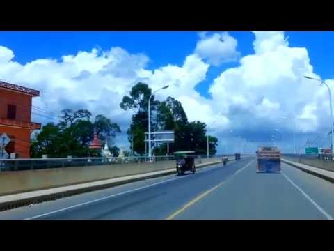 Asian Travel - On The Road Along The Eastern Bank Of Bassac River - Ta Khmao To Phnom Penh - Youtube