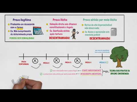 PROVA ILÍCITA | + Prova obtida por meio ilícito + Prova Ilegítima | Processo Penal | Aula 03