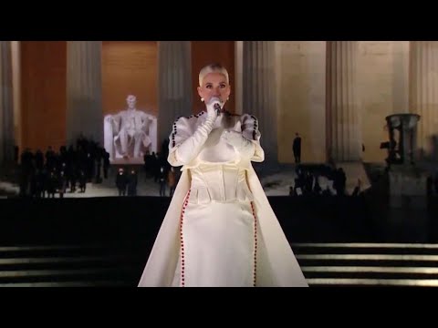 Katy Perry's DRAMATIC & MESMERIZING rendition of "Firework" ignites the sky during inaugural concert