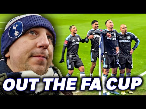 Tottenham FA Cup Exit vs Aston Villa | Spurs Fans Chant “Sacked in the Morning”