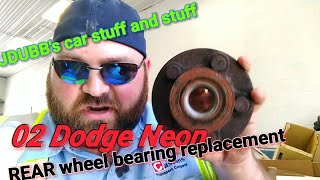 02 Dodge Neon rear wheel bearing replacement!!!
