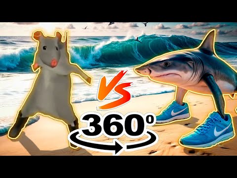 DANCING RAT vs TRALALERO TRALALA  360° VR! 🐀🌀