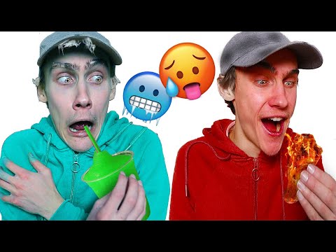 24 uur KOUD🥶 vs 24 uur WARM🥵