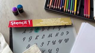 Stencil1 1/2 Letter & Number Stencil Tutorial | Easy DIY Crafts, Laser Cut Mylar Made in USA