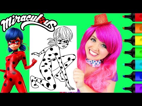 Coloring Miraculous Ladybug Coloring Page Prismacolor Markers | KiMMi THE CLOWN