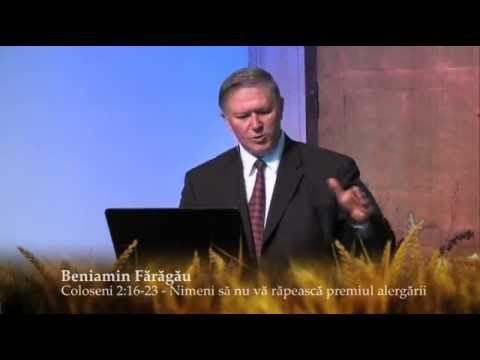 Beniamin Faragau 13 Aprilie 2014   Coloseni 2  16 23   Nimeni sa nu va rapeasca premiul alergarii