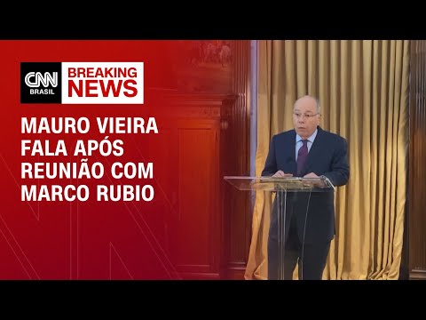 Conversa com Rubio foi muito produtiva, diz Mauro Vieira após reunião | CNN ARENA
