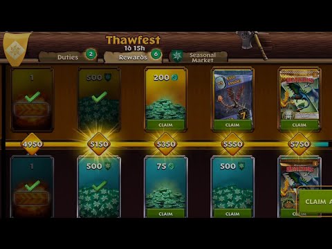 GETTING ALL THE REWARDS OF THAWFEST - Dragons: Rise of Berk