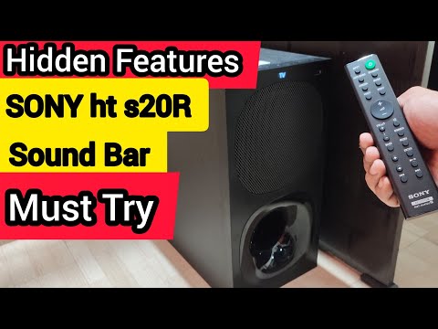 Hidden Features || Sound Bar || Sony Ht s20r || Must Try best Surround Sound