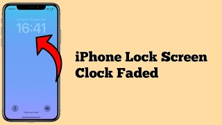 How to fix Time Dim on iPhone Lock Screen after iOS