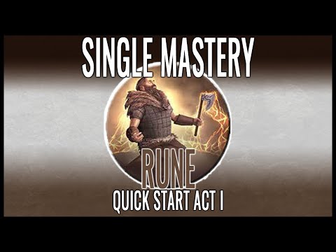 Titan Quest Rune Single Mastery - Act 1 Quickstart
