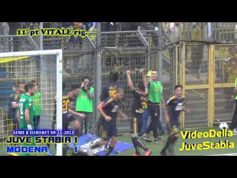 Juve Stabia-Modena 1-1 - il gol di Vitale [09-11-2013]