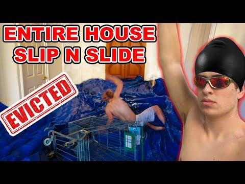 MAKING OUR ENTIRE HOUSE A SLIP N SLIDE