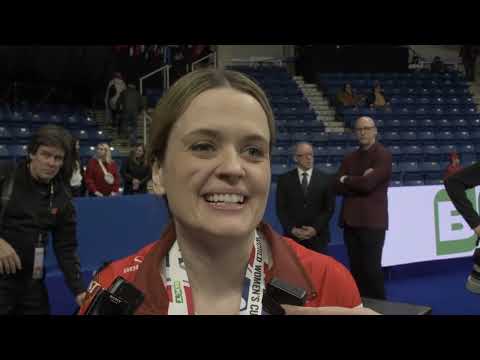 Media Scrum - Gold Medal - 2024 BKT World Women's Curling