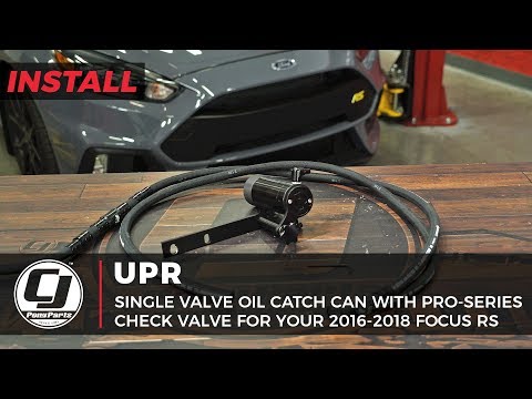 2016-2018 Focus RS Install: UPR Single Valve Oil Catch Can with a Pro-Series Check Valve
