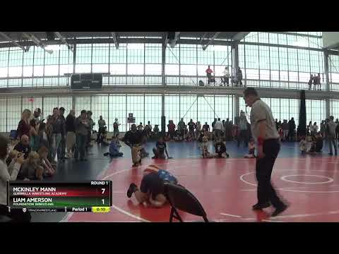 77 Lbs Round 1 - McKinley Mann, Guerrilla Wrestling Academy Vs Liam Amerson, Foundation Wrestling