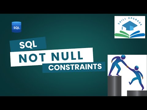 Not Null Constraint In Sql Not Null Sql Constraint Beginner Friendly Sql Tutorial