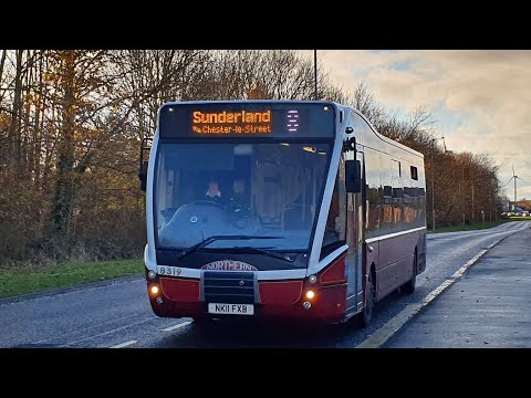 UNREFURBISHED: Route 28 | NK11FXB/8319 - Go North East: Optare Versa V1110
